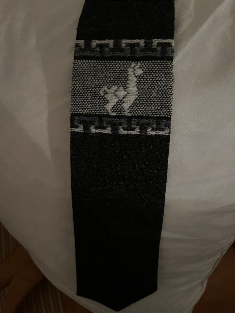 Artesania Landa Black and Gray Men's Knit Tie